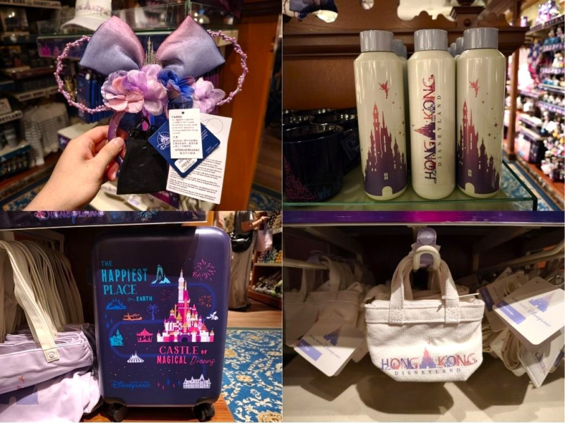 【香港ディズニー20周年グッズ】スカイライングッズ全15種まとめ！カラフルなパーク風景をデザインしたお土産の値段と販売場所
