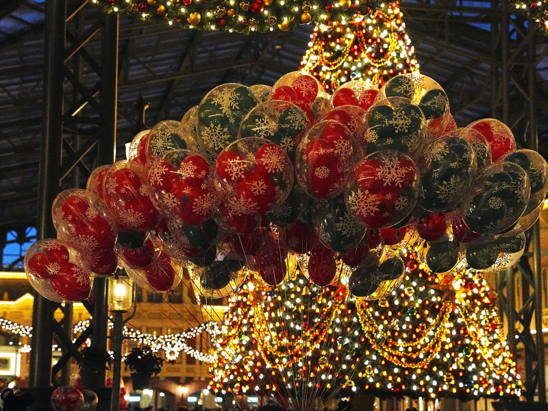 クリスマスの風船