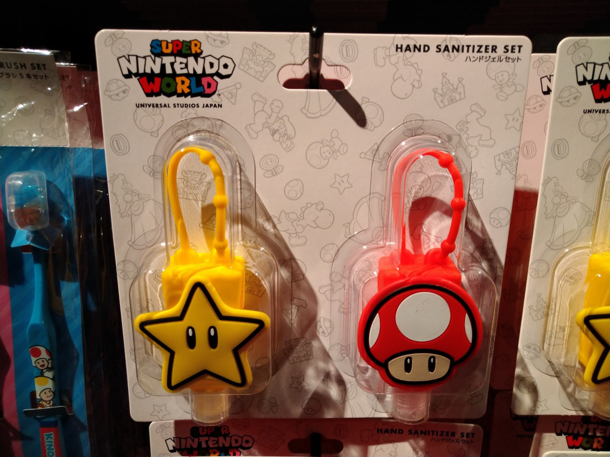 スーパーマリオのハンドジェル パワーアップきのこ スーパースター キャステル Castel ディズニー情報