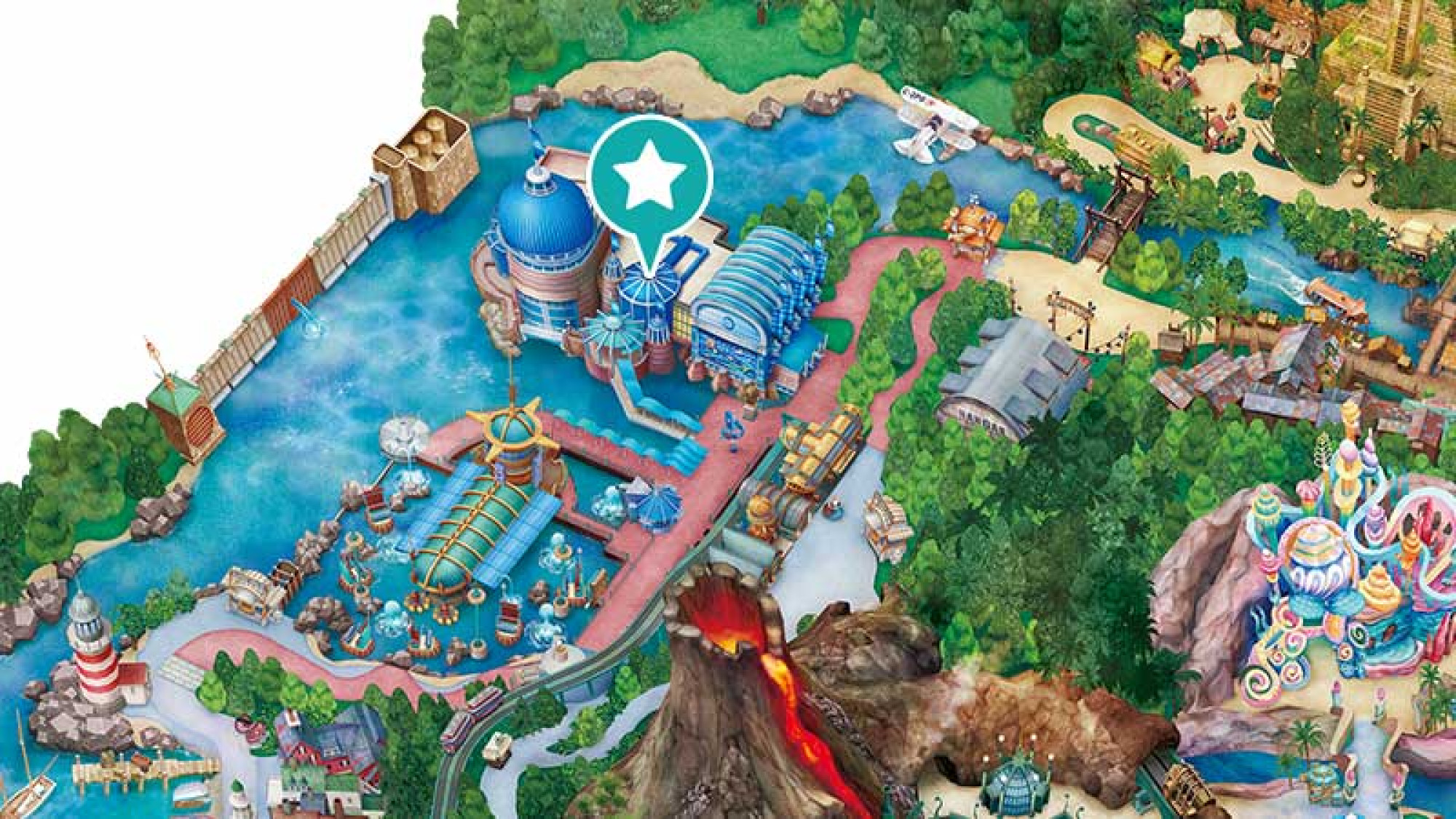 ニモ フレンズ シーライダーの場所 キャステル Castel ディズニー情報