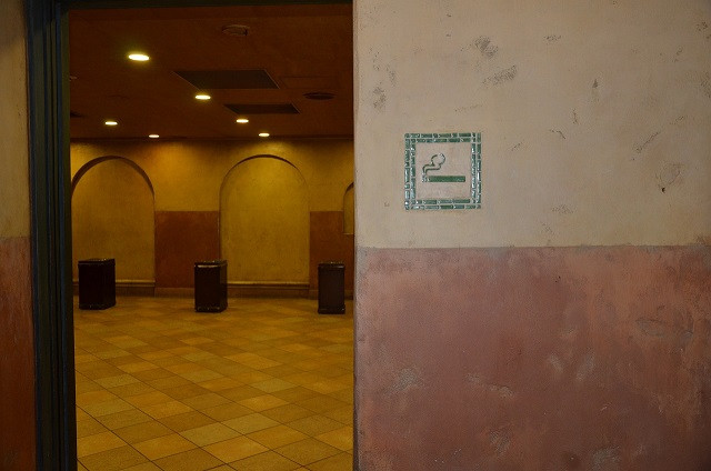 ジャングルクルーズ横の喫煙所内部 キャステル Castel ディズニー情報