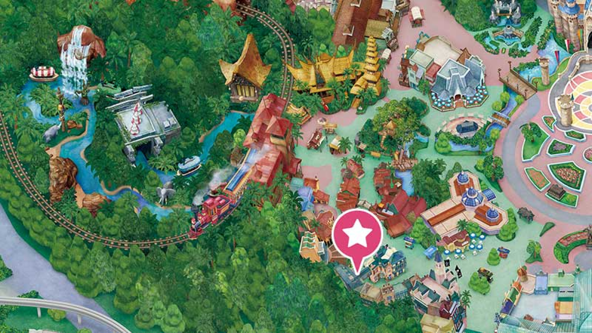 クリスタルアーツの地図 キャステル Castel ディズニー情報