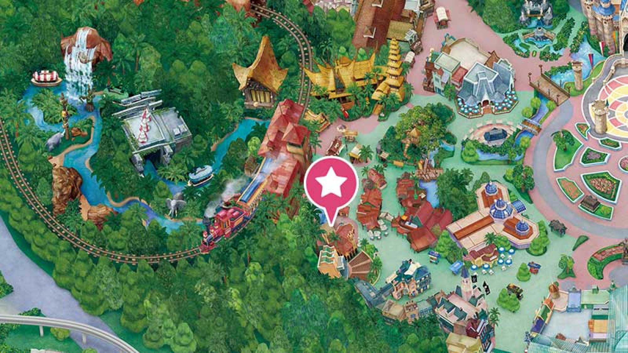 ジャングルカーニバルの地図 キャステル Castel ディズニー情報
