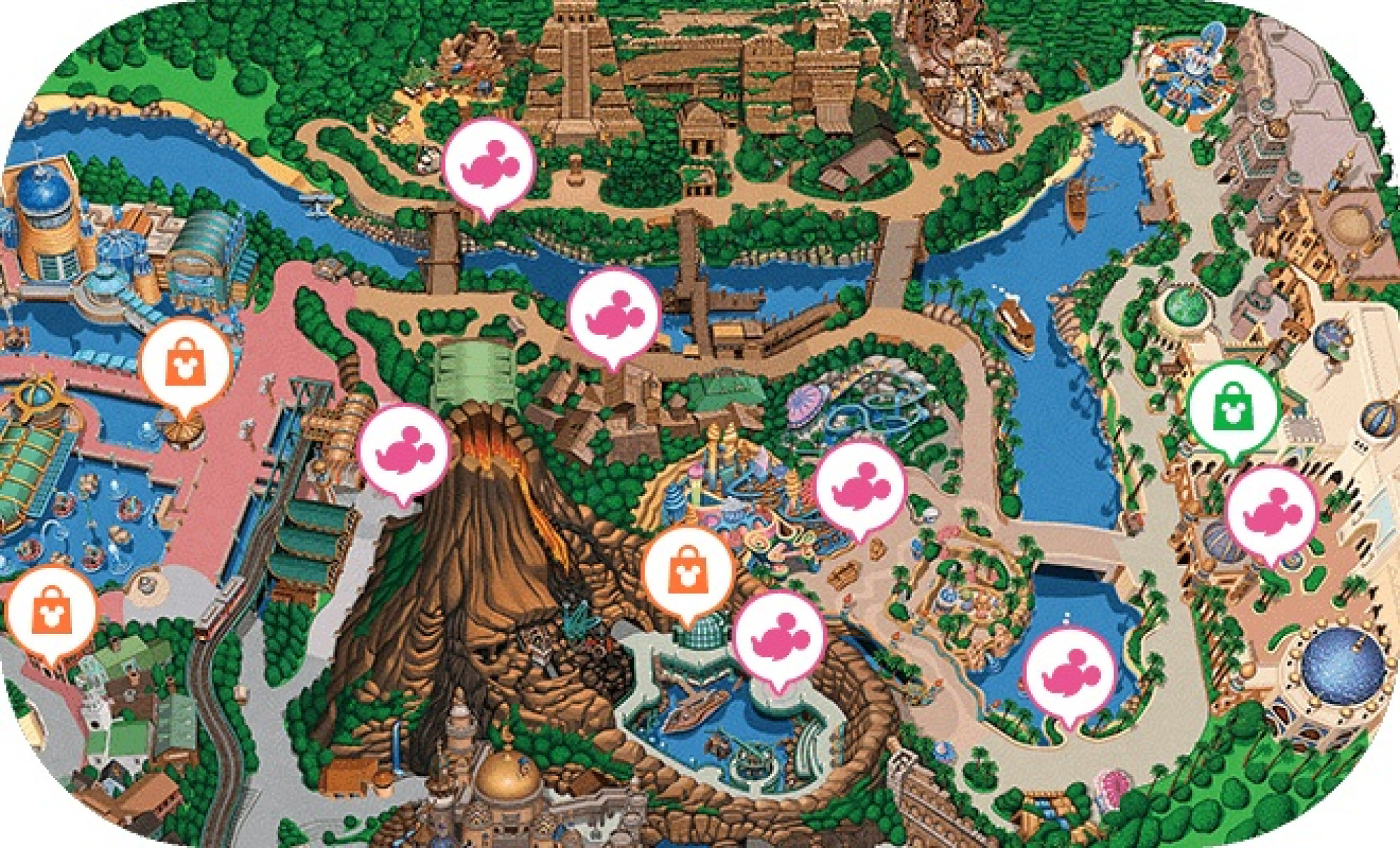 東京ディズニーシーマップ キャステル Castel ディズニー情報