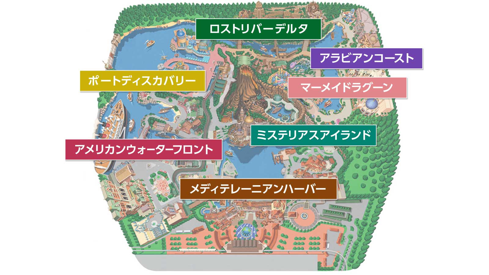 ディズニーシーのテーマポート キャステル Castel ディズニー情報