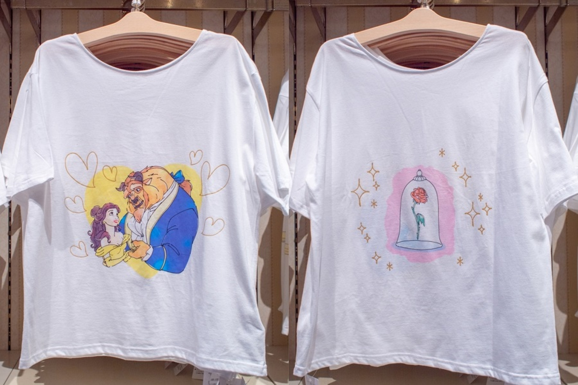 美女と野獣のtシャツ キャステル Castel ディズニー情報