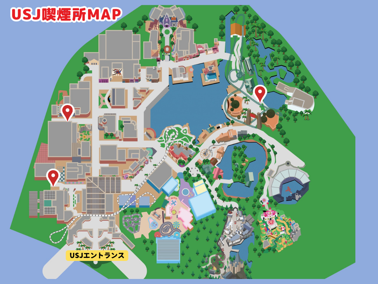22 Usjの全喫煙所map 場所や行き方を解説 タバコが買える店まとめ 取り扱い銘柄と値段