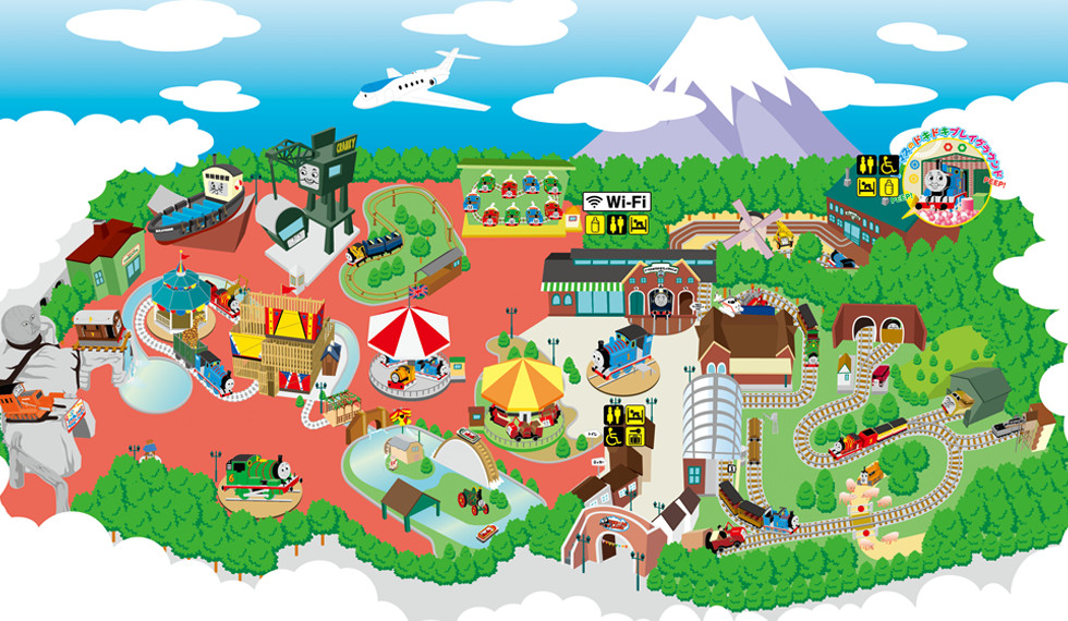 トーマスランドのマップ キャステル Castel ディズニー情報