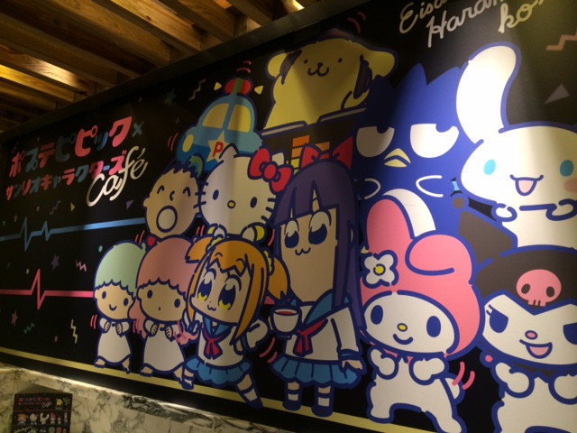 ポプテピピック サンリオキャラクターズカフェの内装 キャステル Castel ディズニー情報
