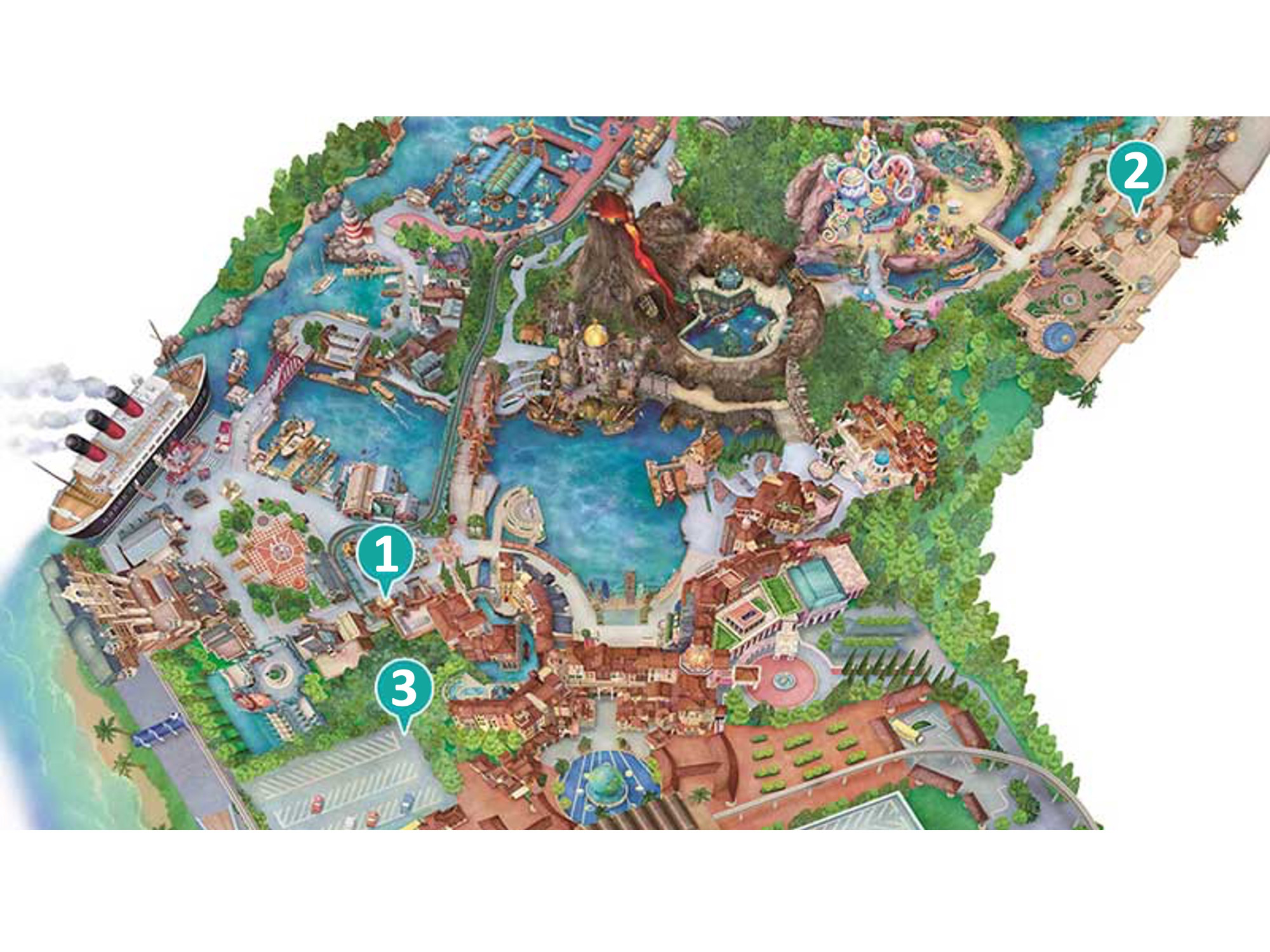 東京ディズニーシーの喫煙所マップ キャステル Castel ディズニー情報