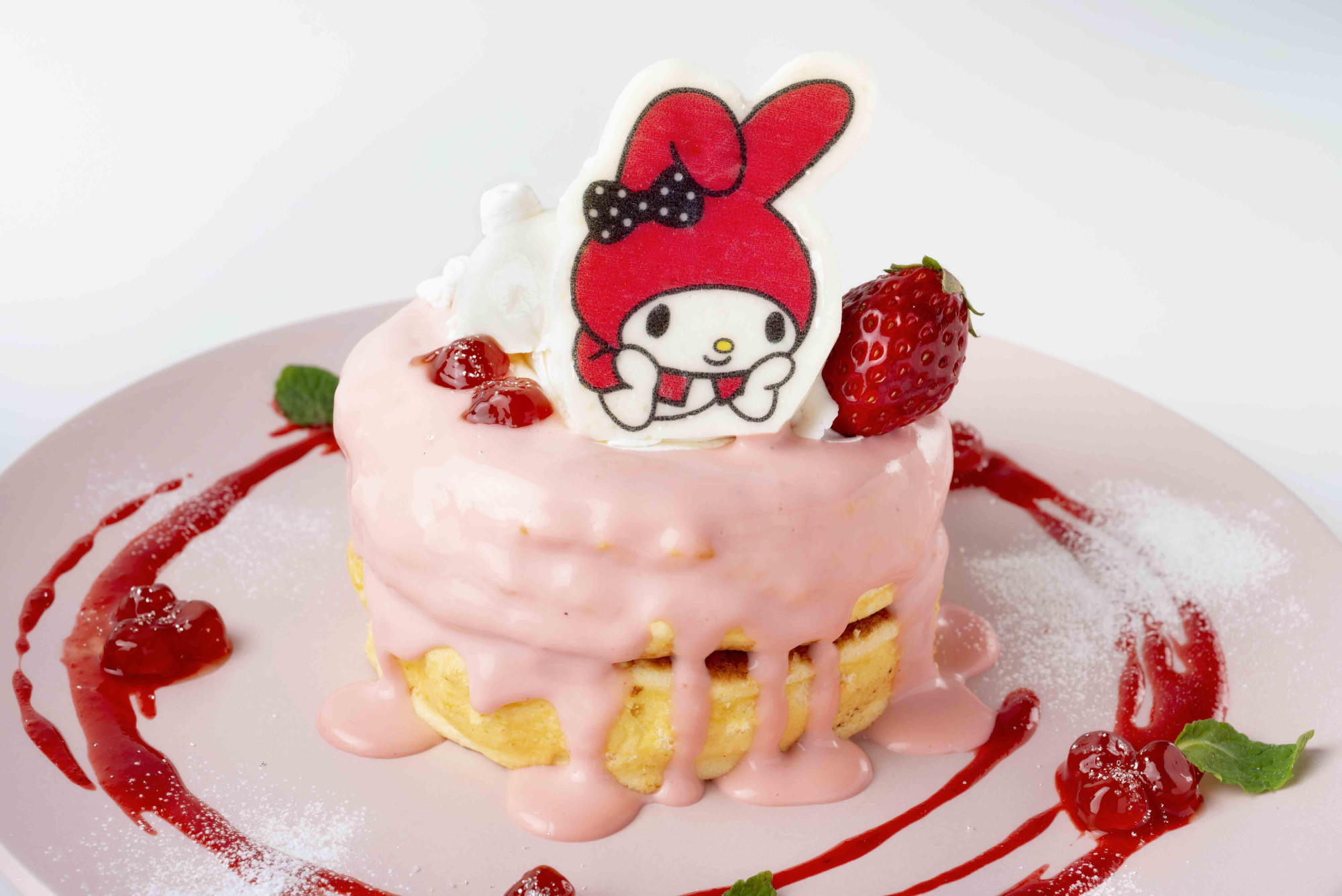 マイメロディのストロベリースフレパンケーキ キャステル Castel ディズニー情報