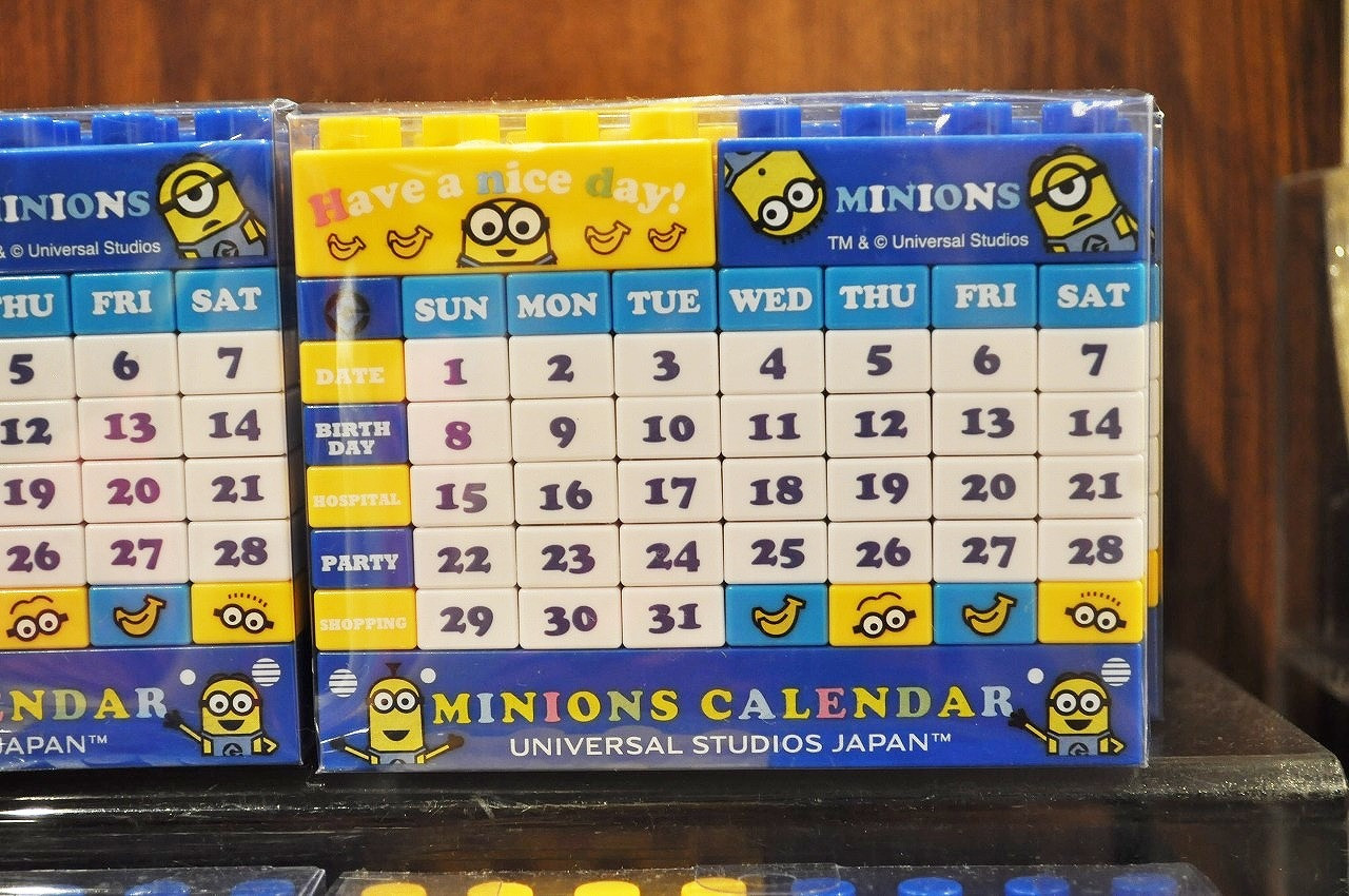 年版 ユニバのカレンダー5選 ミニオン スヌーピー他のブロック 月めくりカレンダー
