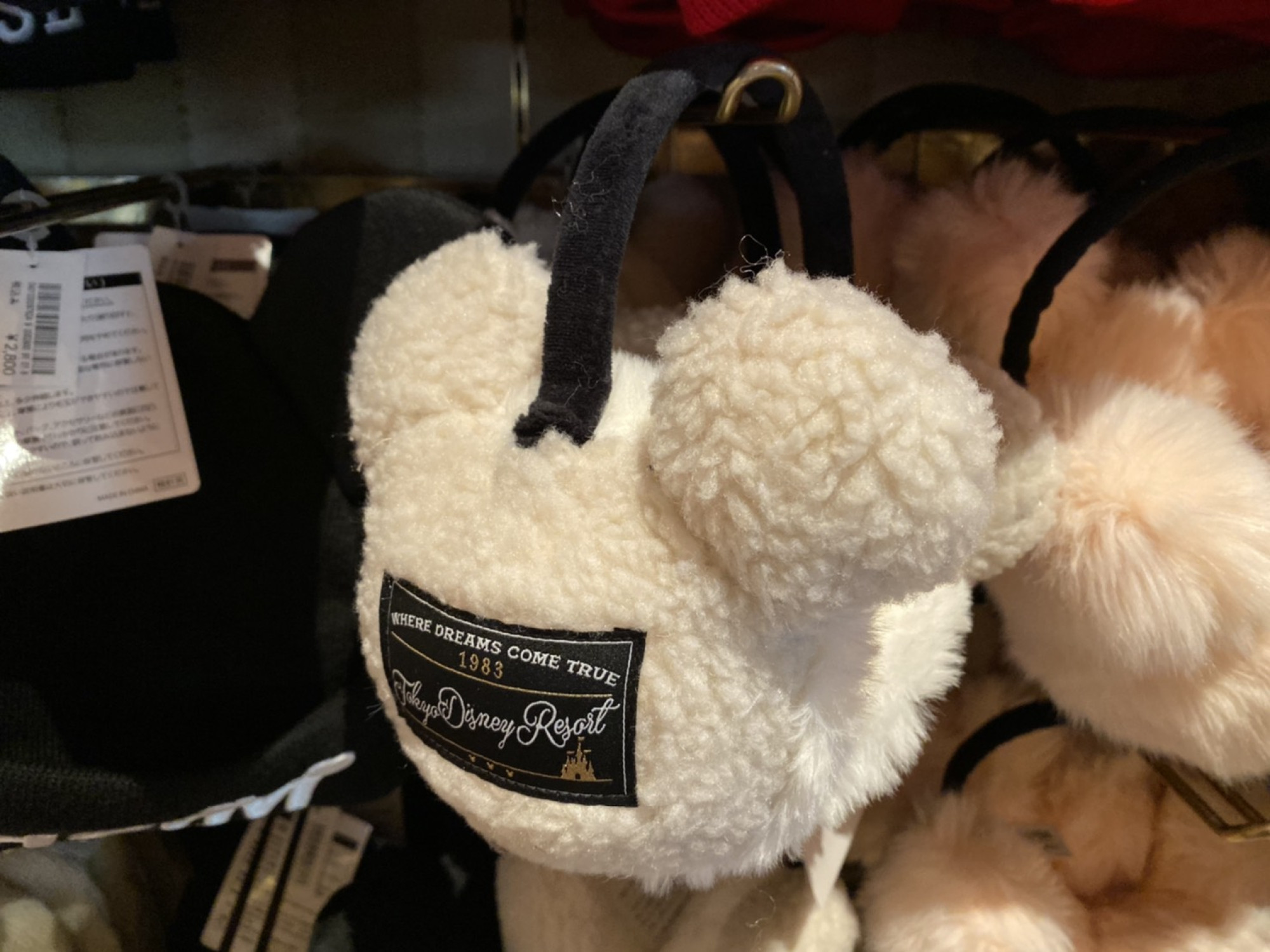 横からみた耳あて ベージュ キャステル Castel ディズニー情報