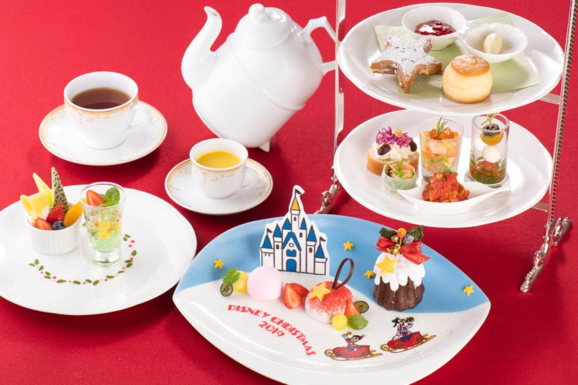 クリスマス限定のアフタヌーンティーセット キャステル Castel ディズニー情報