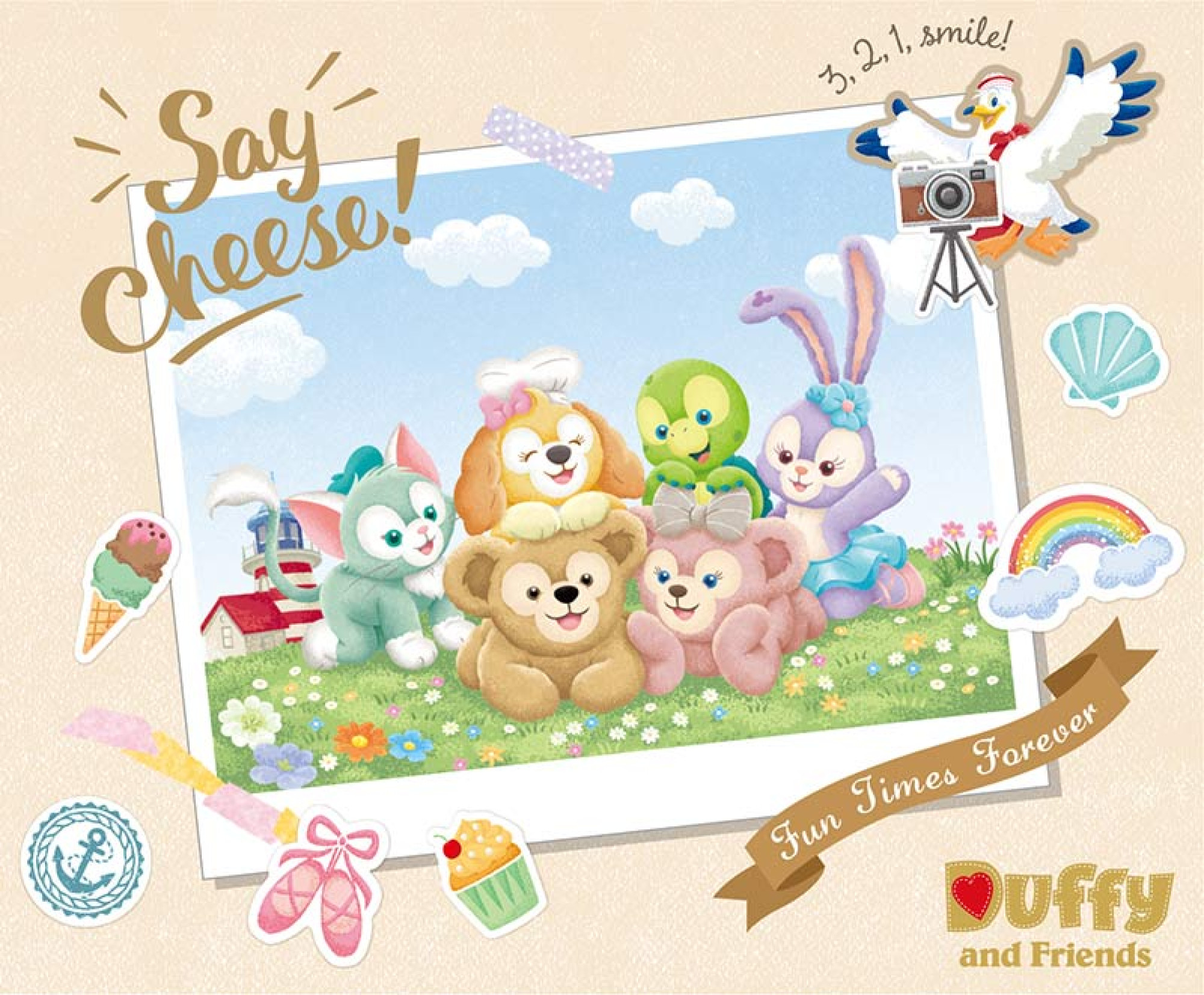 全員集合グッズ ダッフィー フレンズのsay Cheese キャステル Castel ディズニー情報