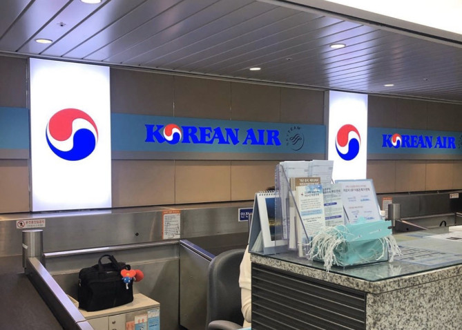 江南都心ターミナルのカウンター