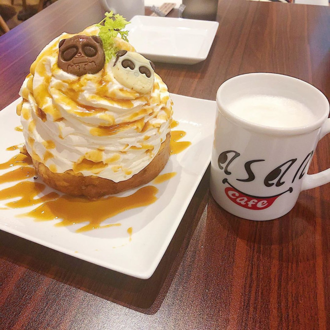Cafe ASANのスフレホットケーキ