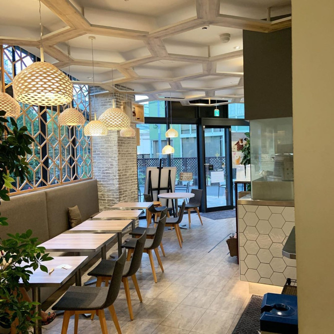 タピオカ店の店内の様子