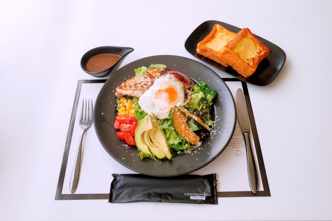 MARCER BURANCH TERACCE HOUSE TOKYOのフレンチトーストとニューヨークスタイルのブランチメニュー