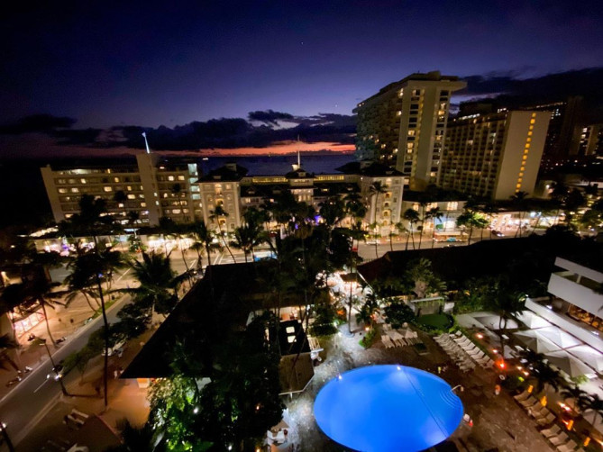 シェラトン・プリンセス・カイウラニ・ホテル　夜景