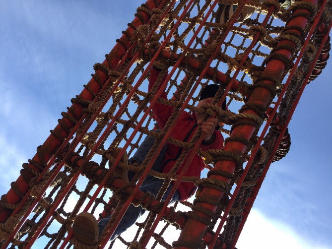 アンデルセン公園のアスレチック遊具