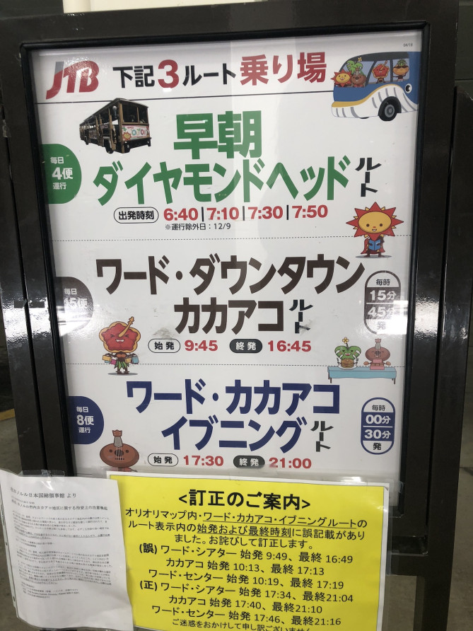 JTBトロリーバスの看板