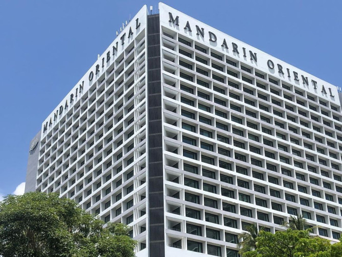 マリーナベイを一望できるマンダリンオリエンタルホテル