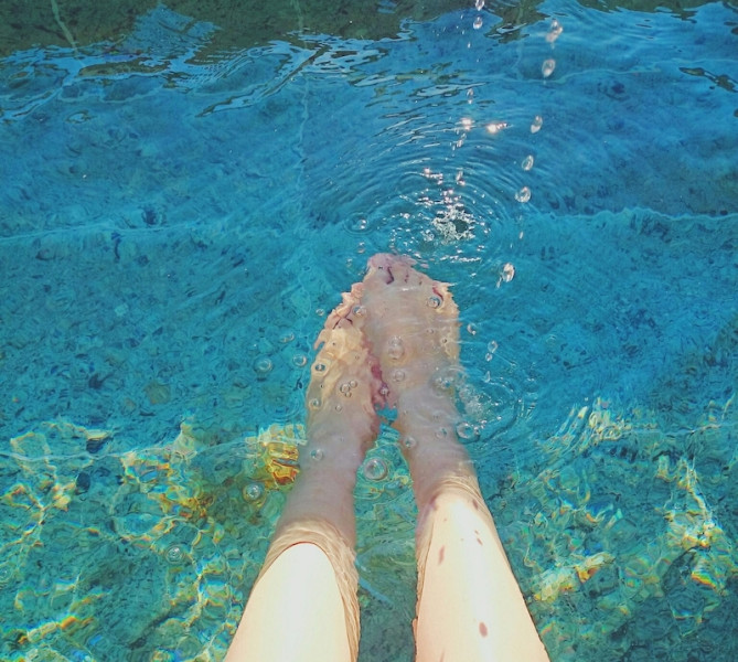 絶景パノラマで足湯を堪能しよう