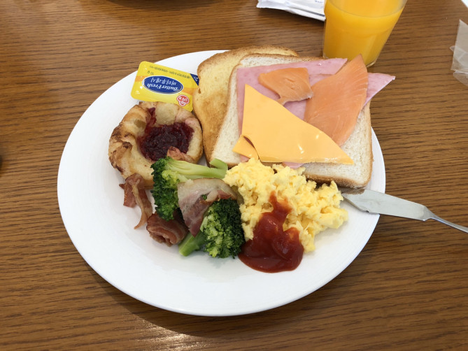 マレボリゾートの朝食ビュッフェ