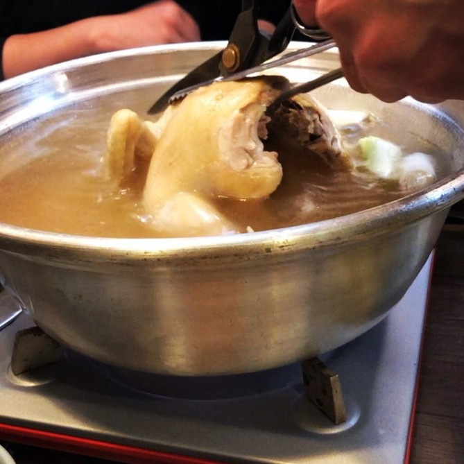 切られているタッカンマリ