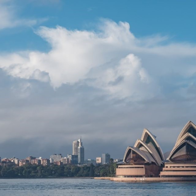 オペラハウスとシドニーの景色