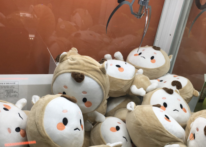 トッケビのキャラクターのUFOキャッチャー