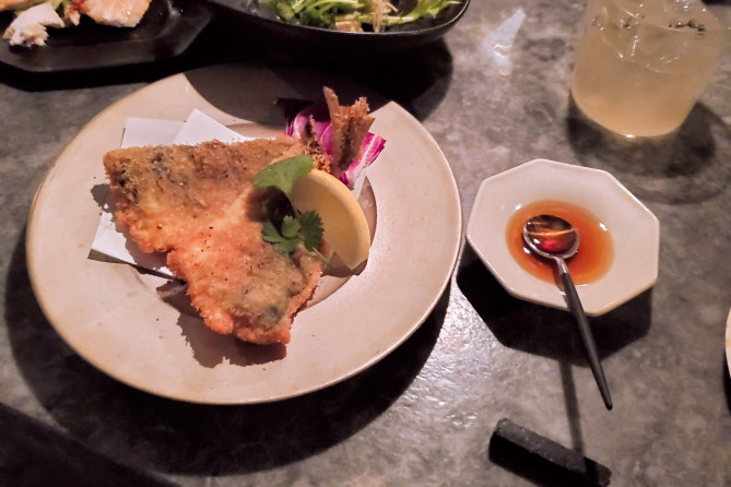 メインのアジフライ