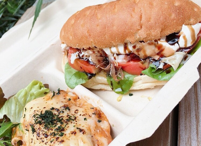 Banks cafe&dining　フォカッチャサンド＆ラザニア