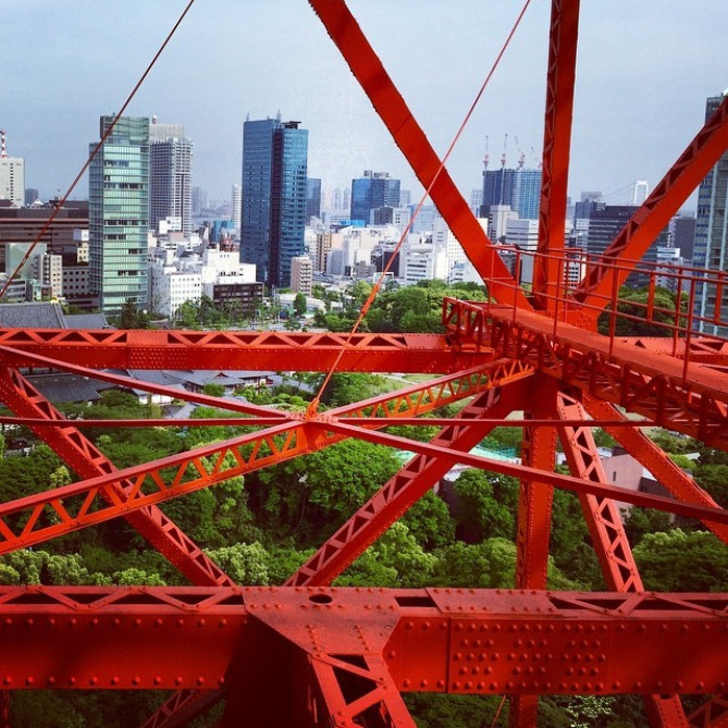外階段からの景色