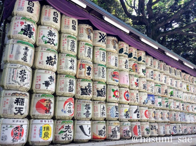 明治神宮のお酒の樽