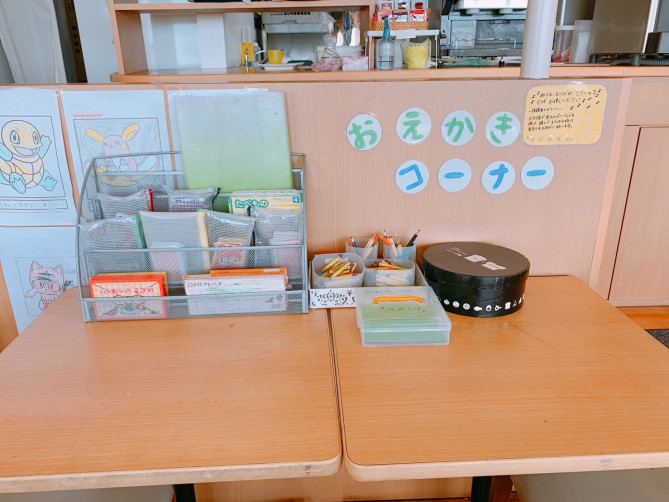 スキップキッズのおえかきコーナー