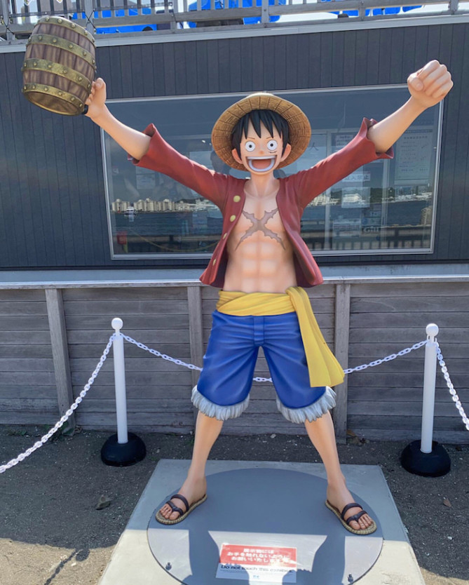 ルフィがお出迎えしてくれる!