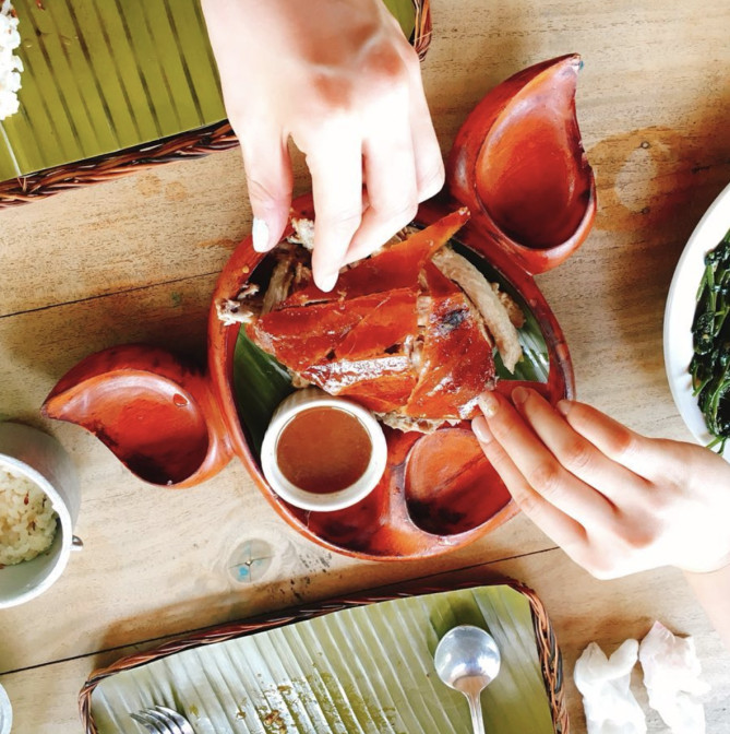 セブ島でおいしいレチョンを！