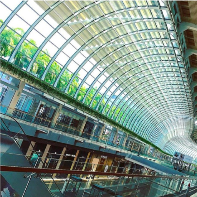 建物が美しいショップス・アット・マリーナベイサンズ