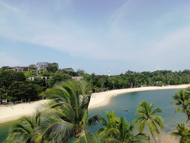 セントーサ島にて撮影