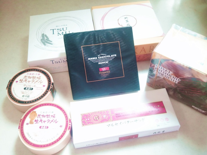 ロイズの生チョコ（真ん中）