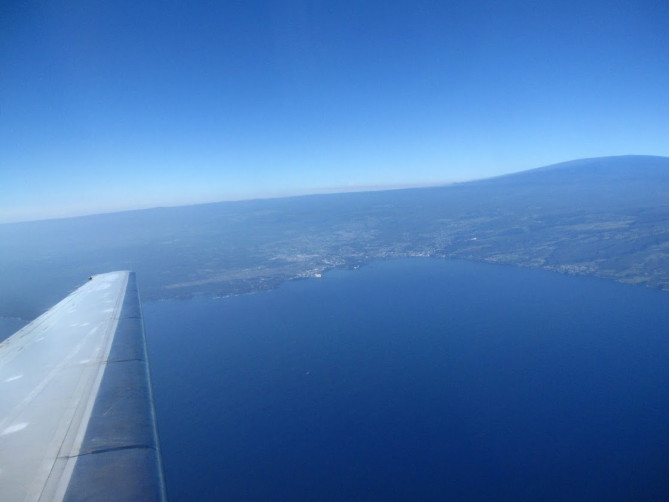 飛行機から見る景色