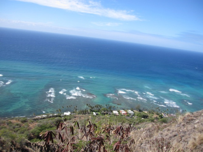 青い海と空のグラデーション