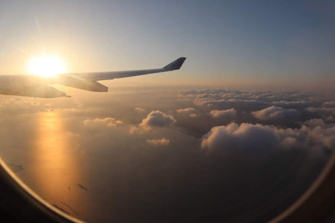 飛行機からの景色