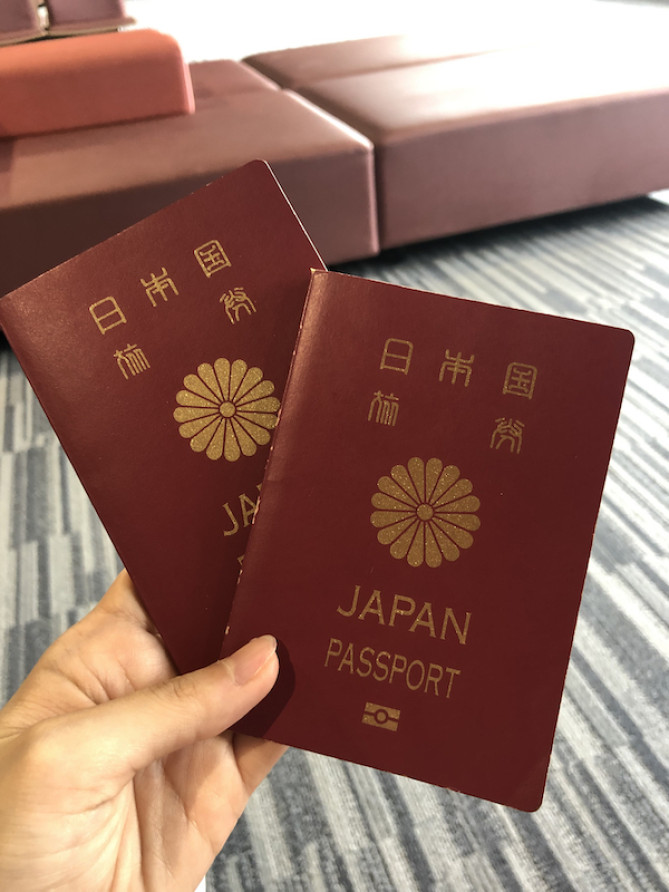 出発時のパスポート