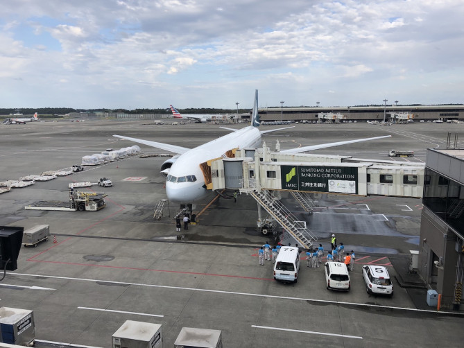 キャセイパシフィック航空の機体