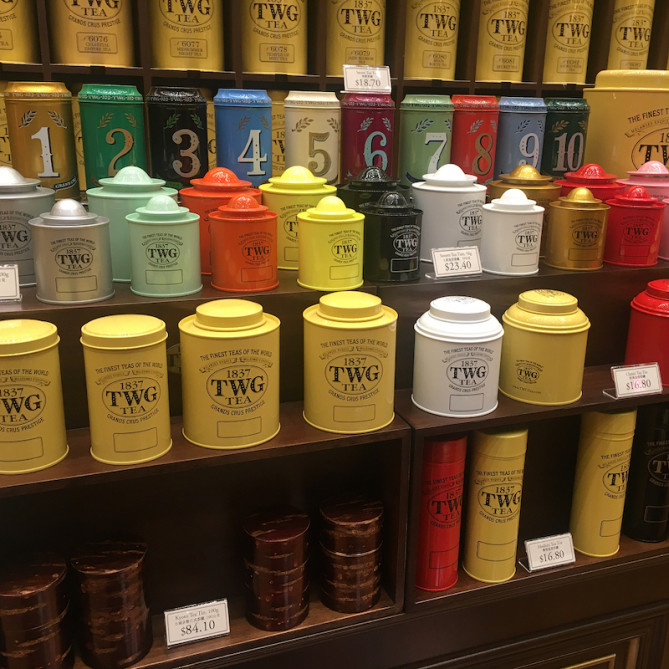 缶入りの紅茶が人気TWG