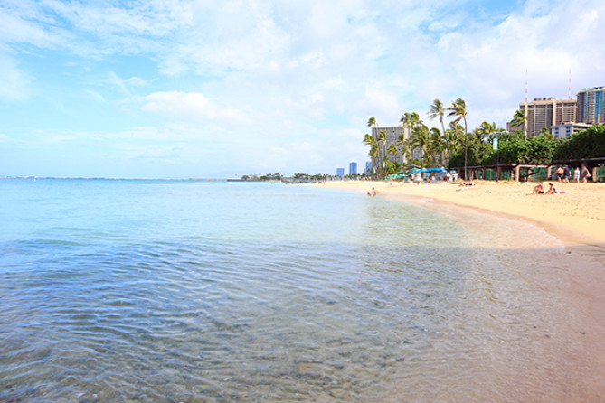 美しいワイキキビーチ