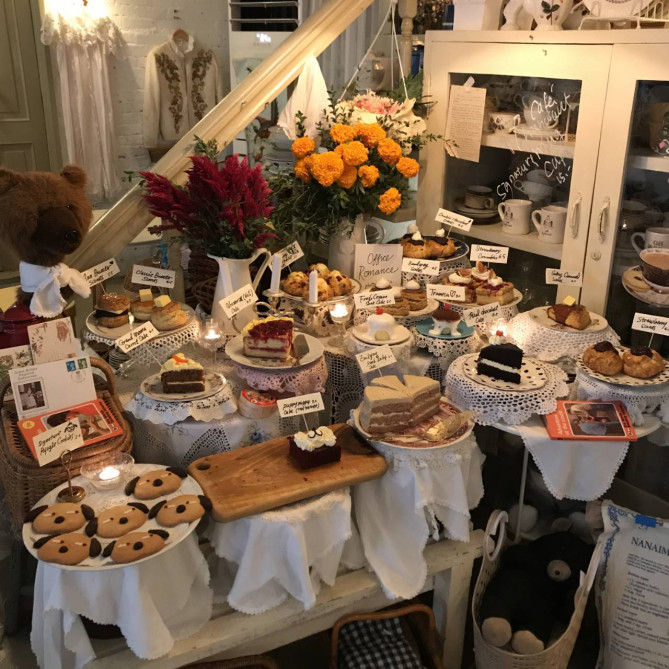 レイヤードカフェのデザートゾーン